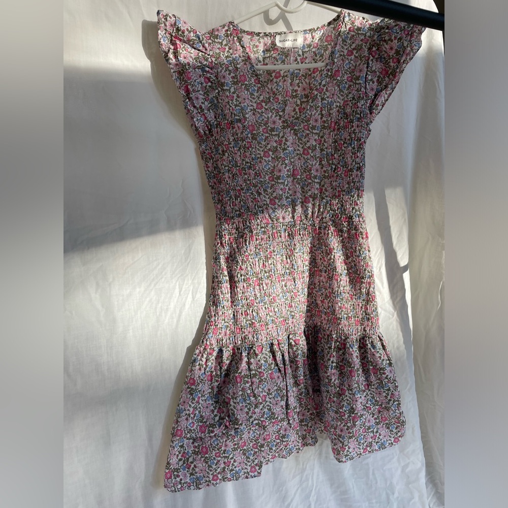 White floral Sugar + Lips dress
